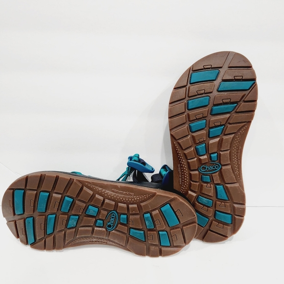 Chaco Kid's ZX/1 Ecotread Sandals - Solid Everglade Sizes 4 - Picture 2 of 5